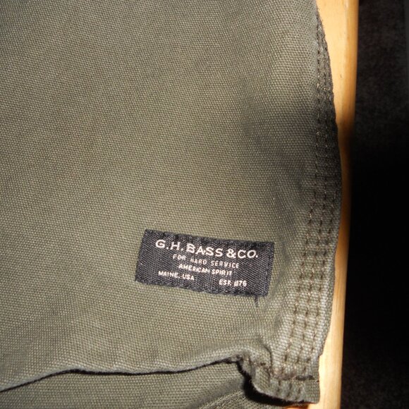 G.H. Bass & Co. Men's Canvas Outdoor Jacket Forest Green XXL - Picture 5 of 9
